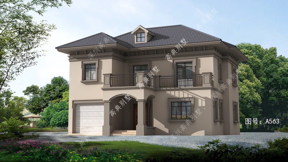 欧式|经济的欧式二层别墅,如果家乡有宅基地,就收藏回家盖吧。