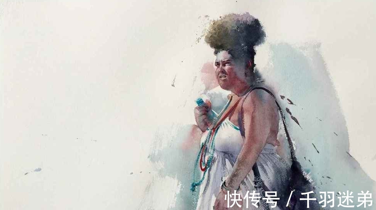 人物画!震撼,让人由衷赞叹的水彩技艺——尤德斯五彩斑斓的光色世界