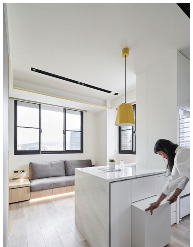 设计|40㎡两房一厅，全屋打满柜子，称得到上小户型“教科书”式设计！