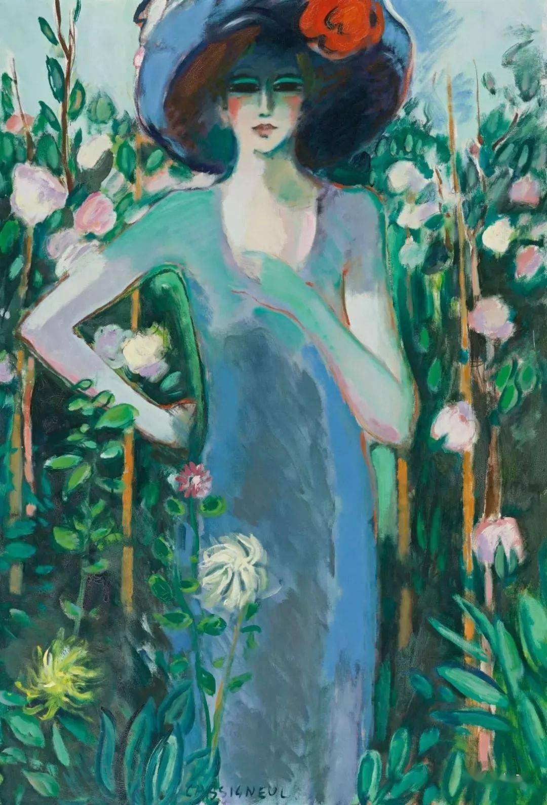 野兽主义#皮埃尔·卡西尼尔:领略野兽主义奔放节奏和表现主义浓烈意蕴油画作品