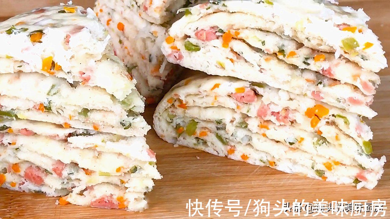 我家面粉从不蒸馒头，教你一个做法，比包子简单，比油条还香