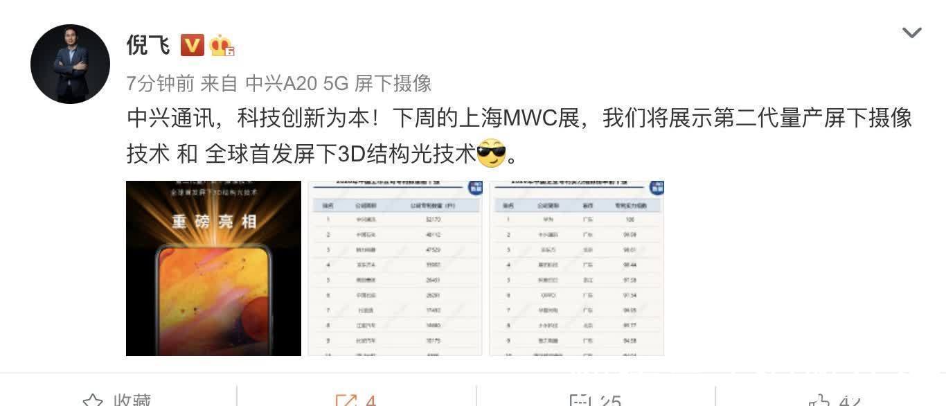 摄像头|全球首发!中兴正式宣布新技术,苹果和华为慢了一步
