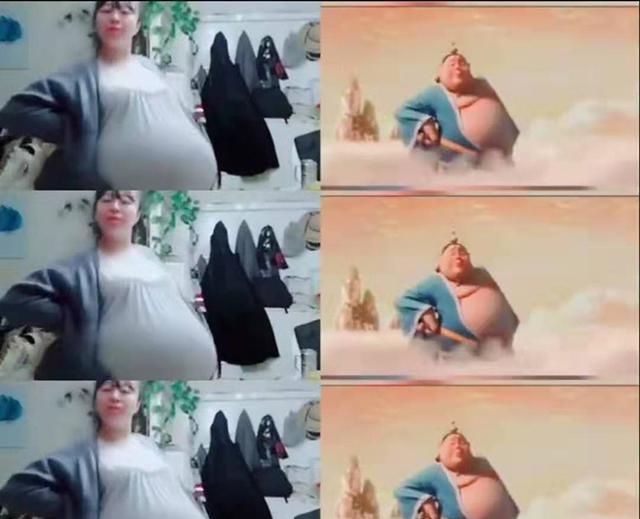 cos|孕妈挺大肚子COS“太乙真人”,动作惟妙惟肖,网友要生哪吒吧