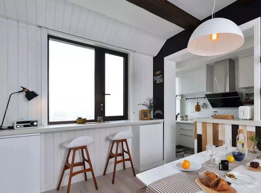 操作台|小户型这样装吧台，既是隔断又是餐桌，情调满分还不占空间！