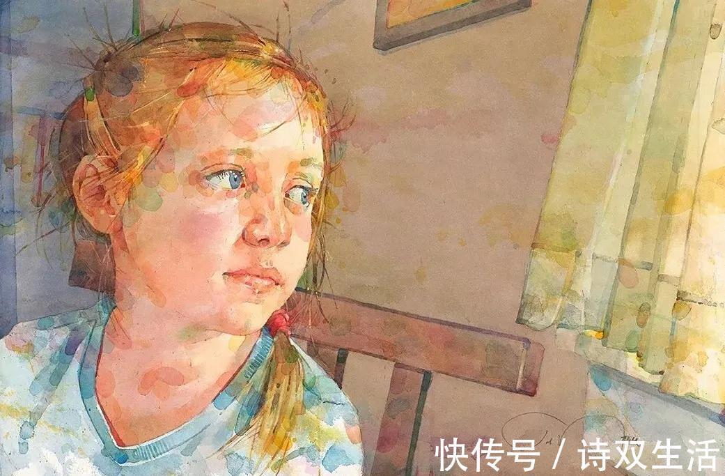 艺术学院&他笔下的人物生动活泼,色块叠加的恰到好处!