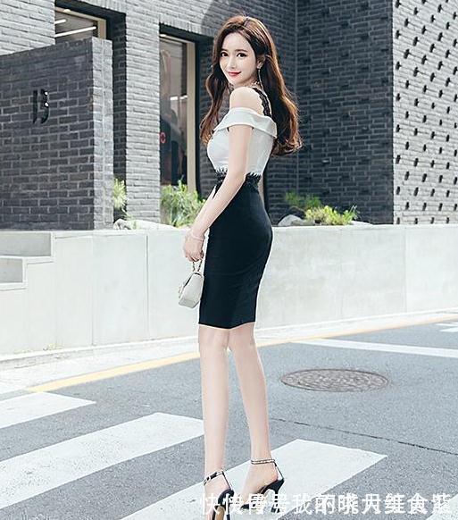 吊带 黑色宽吊带,不一样的一字肩,带给你不一样的穿搭体验