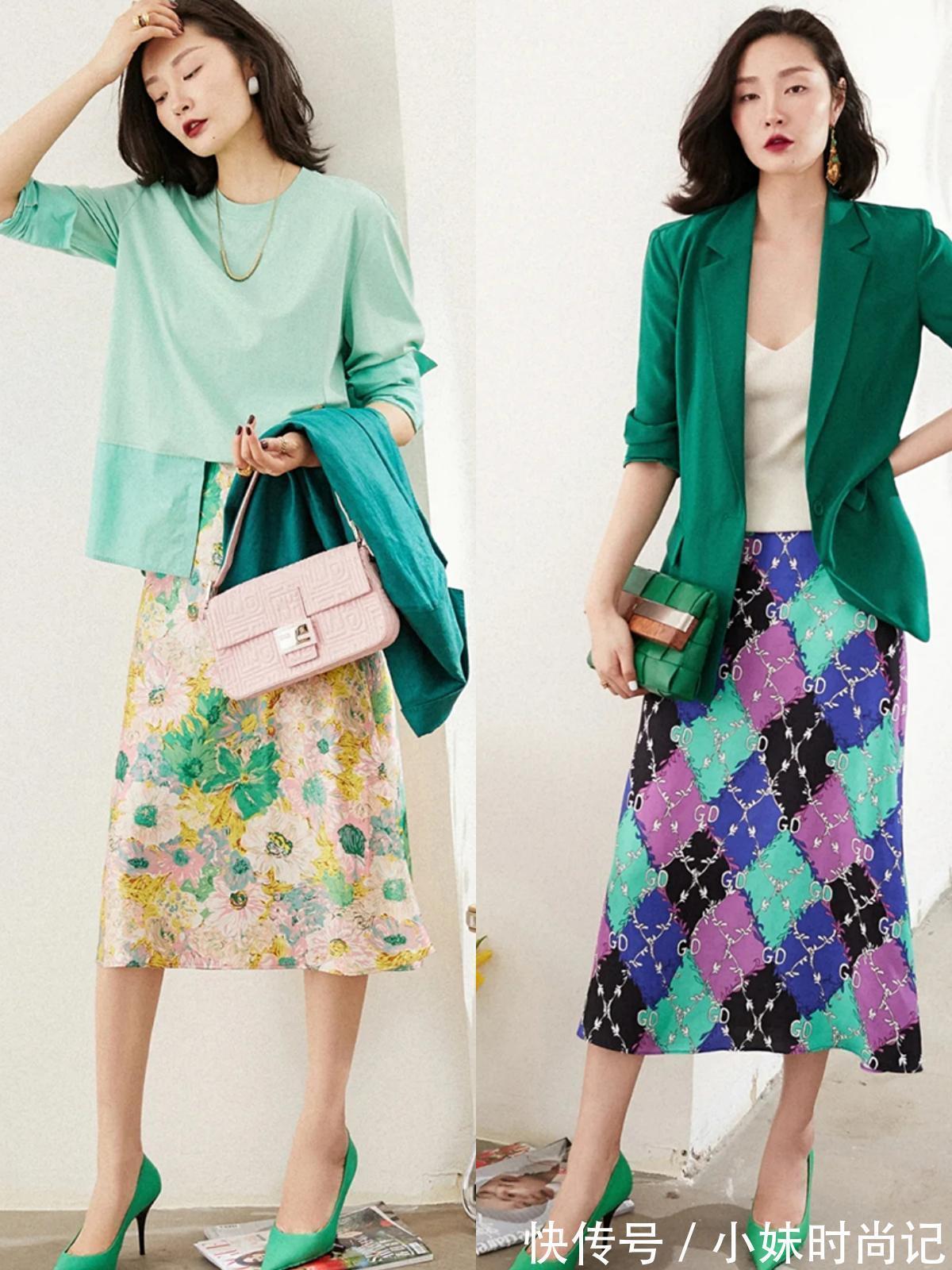 长裙|夏季,18套日常通勤风,高调打造时髦上班族的出众穿搭,高级洋气