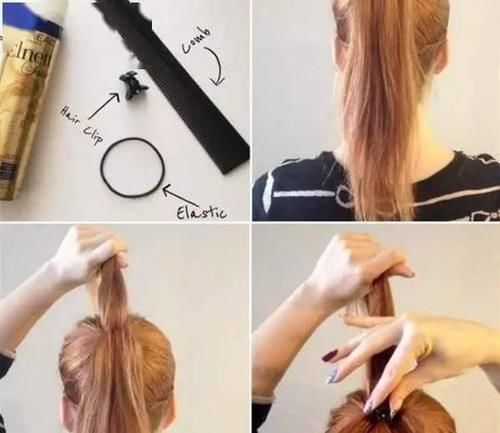 马尾的20种扎法，比披头散发好看多了！