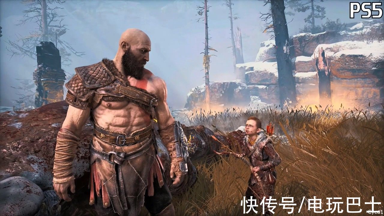 战神|国外玩家分享《战神》PC版与PS5版画面对比视频