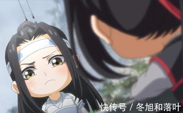 开门见山|魔道祖师Q版魏无羡小金猪皮肤好黑，蓝湛的肤色倒是很白