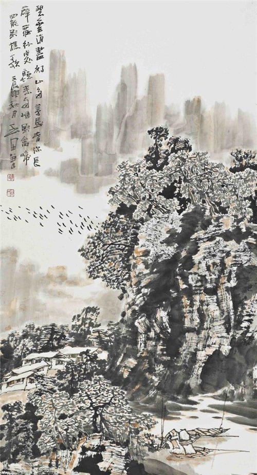 伟人@国画大家刘文西他画了一幅画,是我国15亿人看得最多的