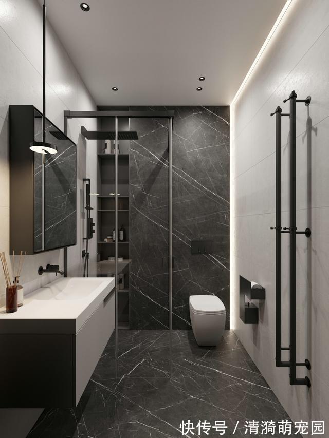 微水泥|现代轻奢两居:又见木质与石材,又见精致与高级