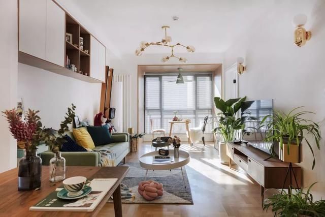 背景墙|77平简约风小户型两房改一房简洁的配色带来舒适的家