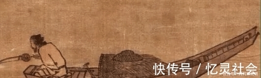 老翁&一千年前的画,画船不画水,为何被认为是神作?放大10倍明白了