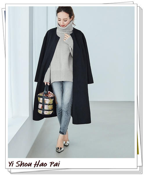 简单经典,休闲时尚!牛仔裤+针织衫的20种流行轻熟搭配示例