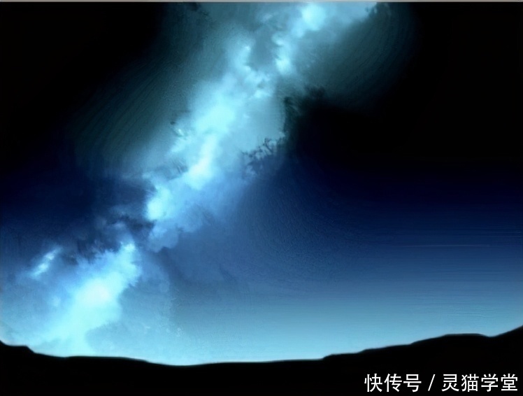 新手|板绘新手怎么画银河?简单粗暴银河画法教程!有手就会系列!