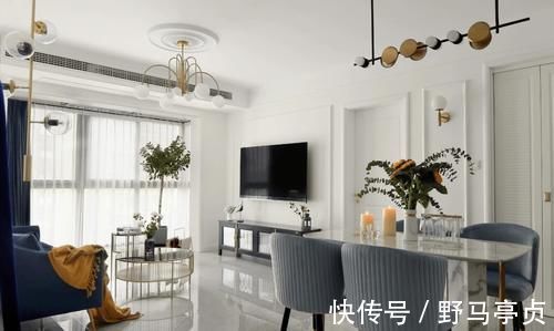 大理石|她把85㎡小户型,装成轻奢现代欧式风,复古又摩登,太漂亮了!