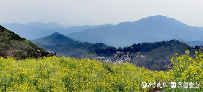 婺源篁岭的油菜花漫山遍野，美不胜收