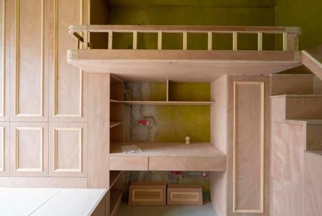 衣柜|花8千块叫木工做上下床,还是第一次见这种床,连衣柜书桌都有了