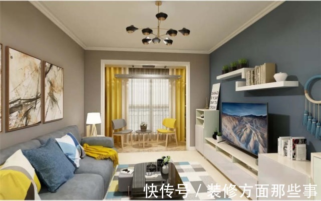 厨房|80平毛坯房整体装修,客厅的装扮太过抢眼,效果超亮