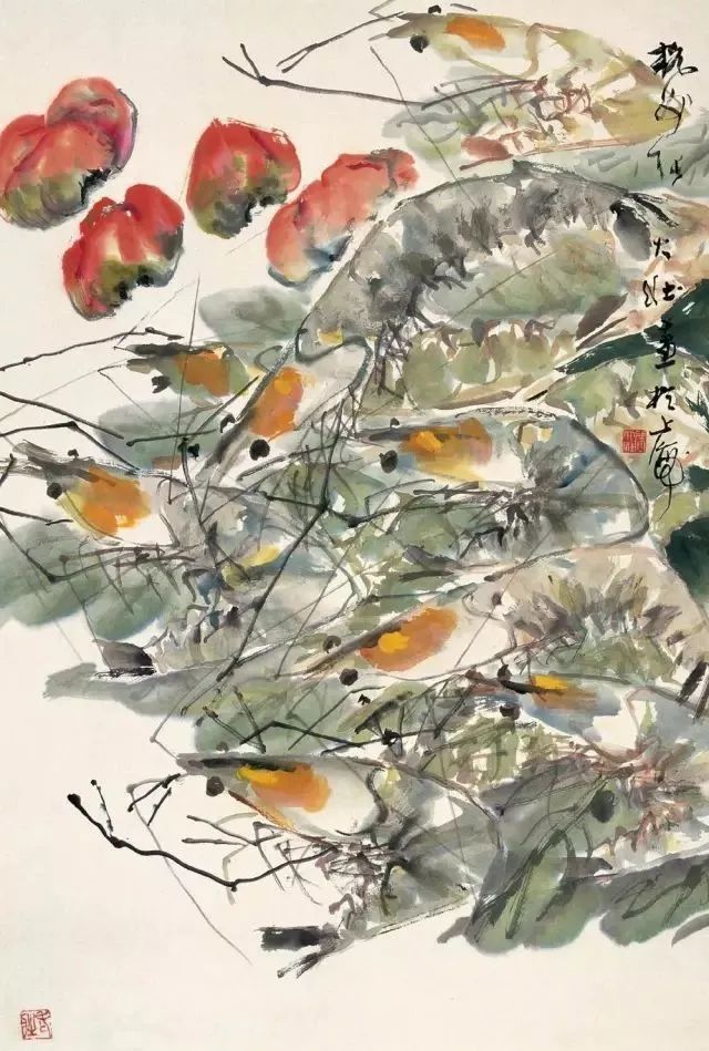 华新罗&张大壮：人淡如菊，以“没骨法”画虾，自创一格