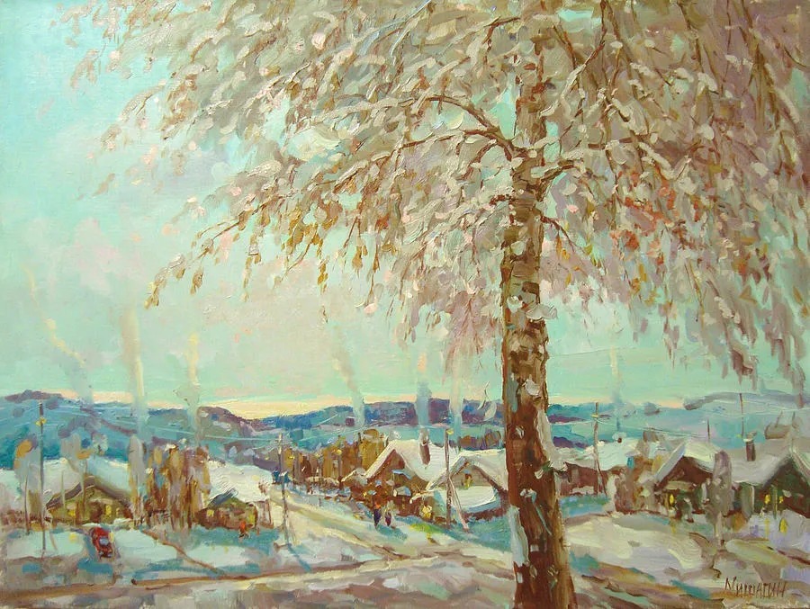 米沙金!俄罗斯画家米沙金的风景油画,美的不要不要的!