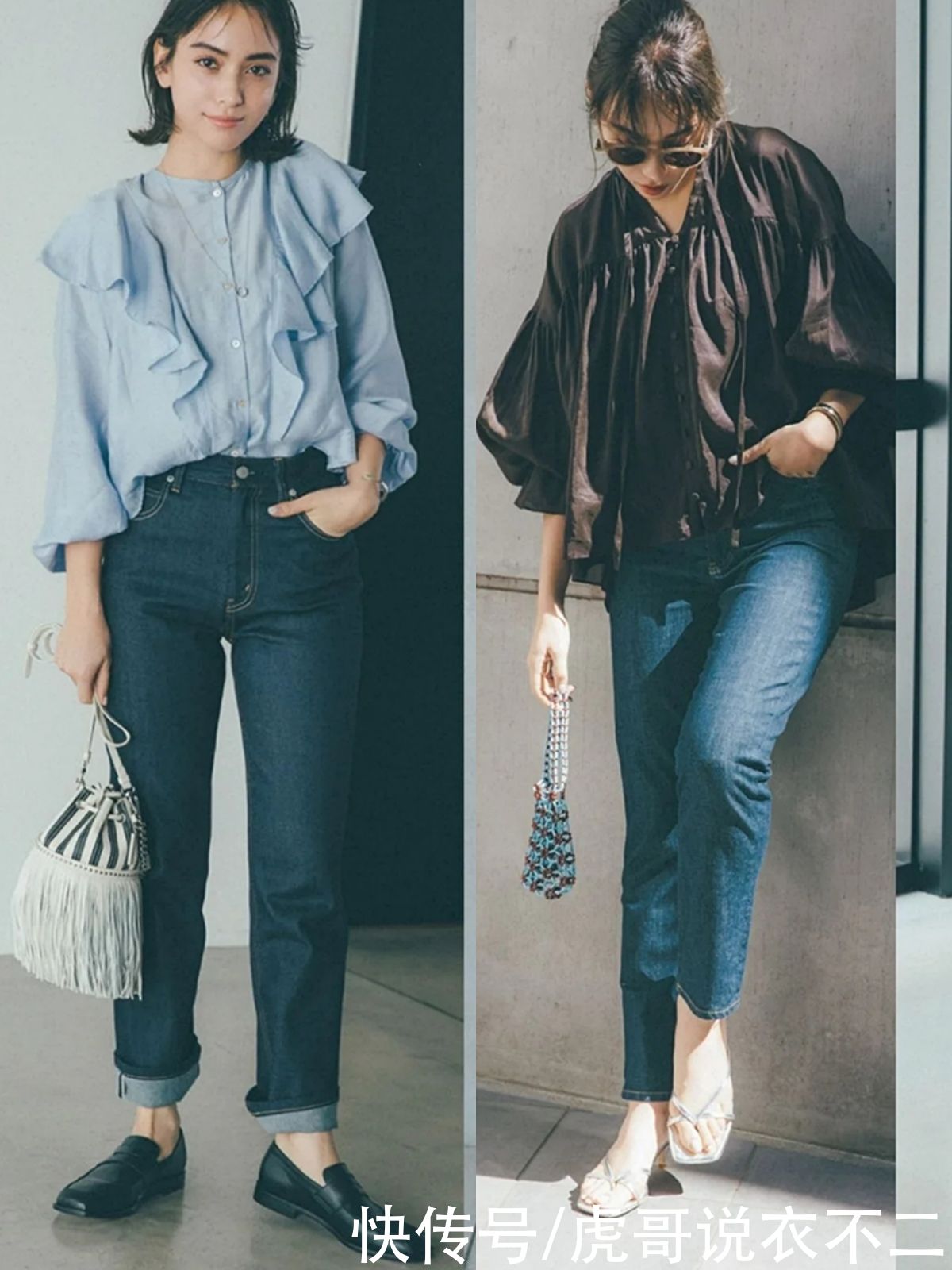 讲真，没有比牛仔裤更适合40岁女人的单品了，这么搭休闲又时尚