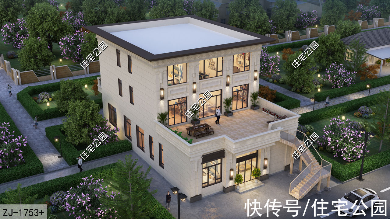 书房|11×19米三层商住房,一楼开店赚钱二楼自家居住,当老板就是爽
