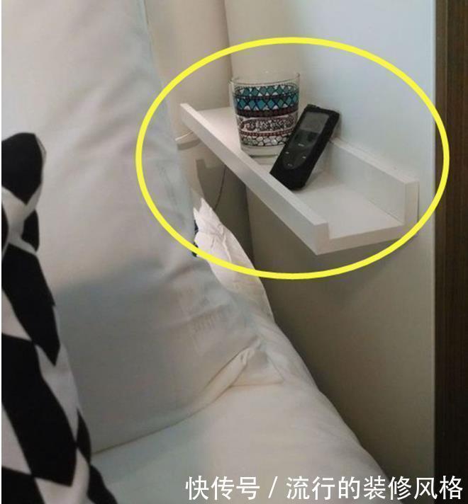 床头柜|床头柜真心没必要放,换成抽拉板作用性更强,卧室再小也能装!