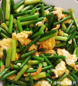 家常快手菜,蒜苔炒鸡蛋,做法简单,美味营养,一道不错的家常菜