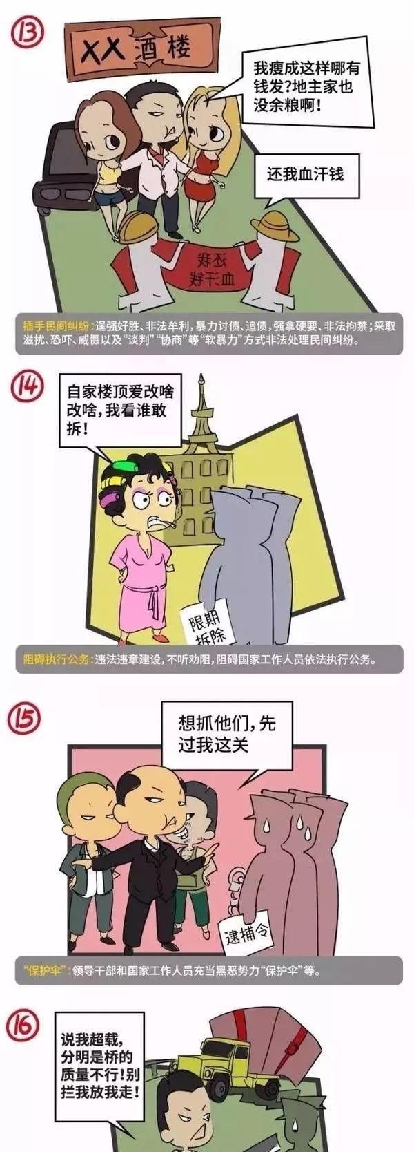 黑恶势力|扫黑除恶｜大讲堂（三十六）16张漫画让你了解什么是黑恶势力