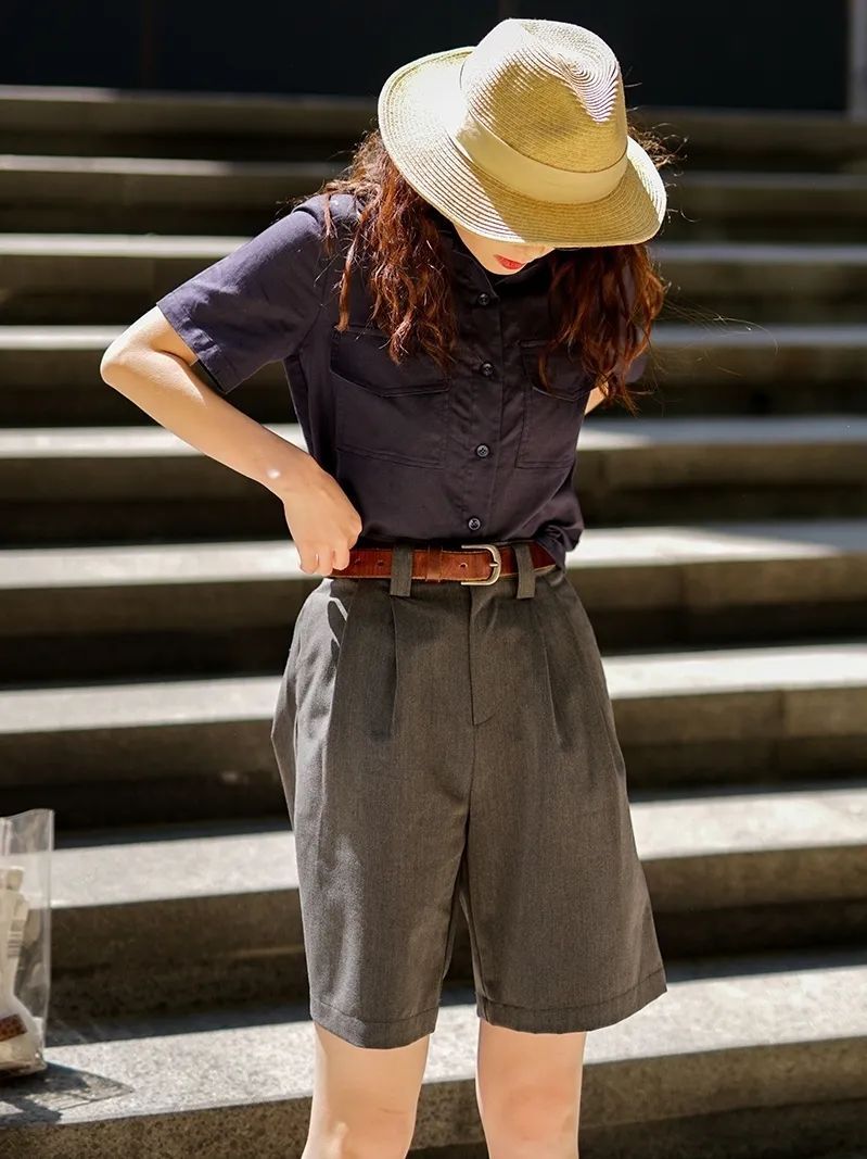 短裤|今夏最适合小个子的3款裤子，显瘦显腿长，照着穿就对了