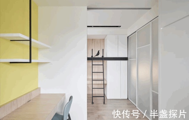 卧室|40㎡两房一厅,全屋打满柜子,称得到上小户型“教科书”式设计!