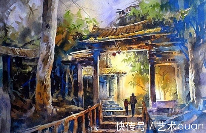 常胜将军&中国青年画家林经哲水彩画作品赏析