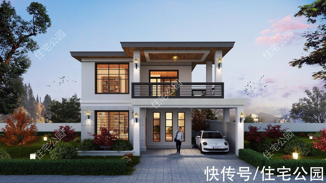 阳台|农村建房想要节约预算?小宅教你这样设计,施工难度不高还好看