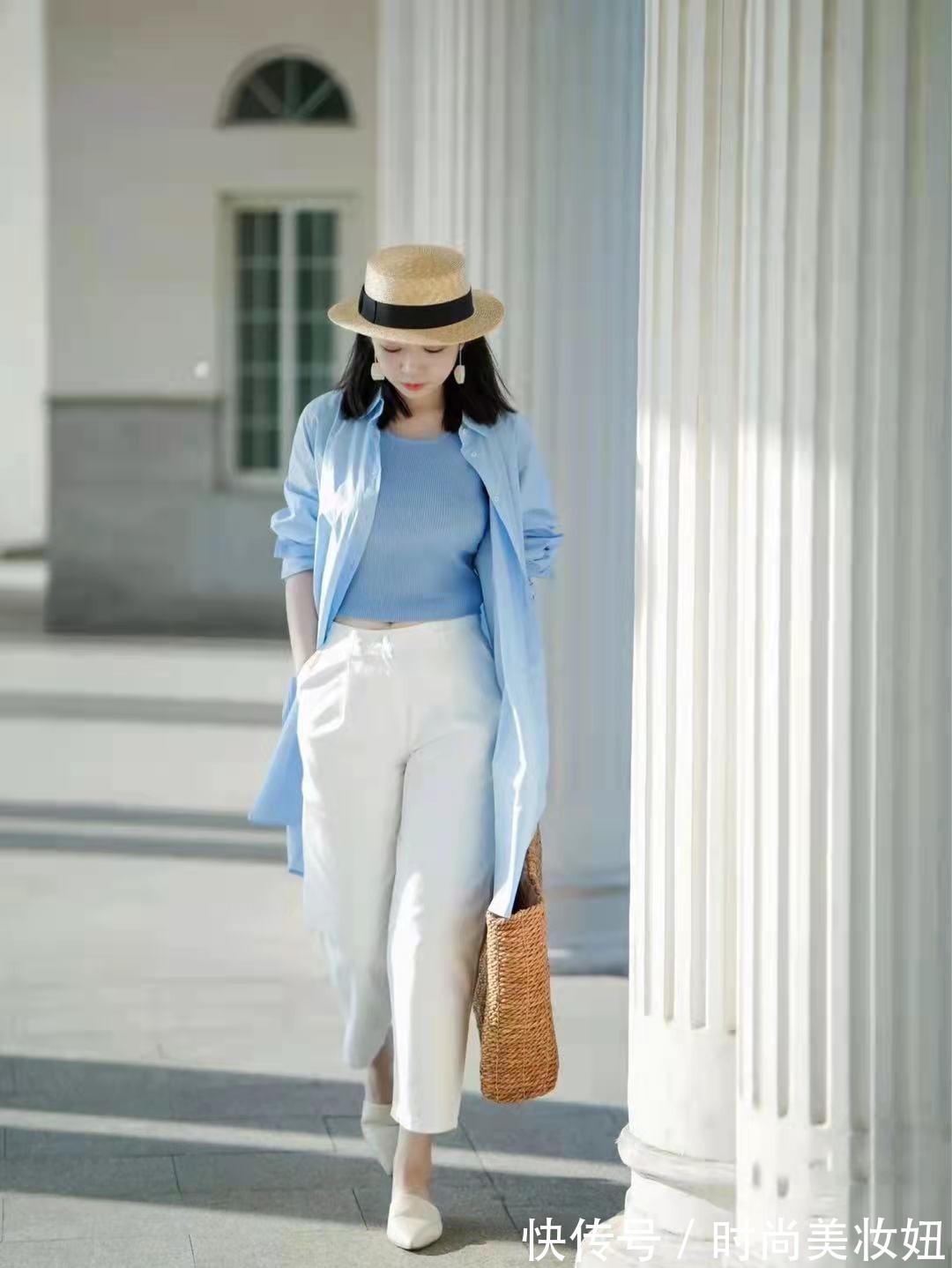 法式|熟龄女人建议多穿蓝色,显白经典又气质,教你穿出法式大牌范