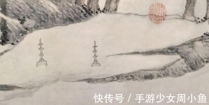 沈周#千人石有多大?无解,沈周用《千人石夜游图》展现自娱心境