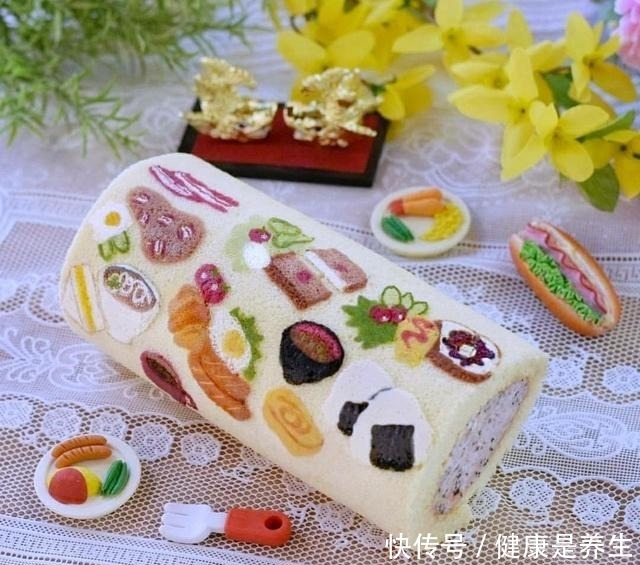 不忍下口的彩绘蛋糕卷,治愈你的小情绪!