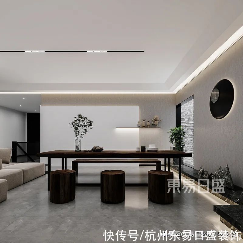 地下室|290㎡侘寂风设计，让一切归于「平静」