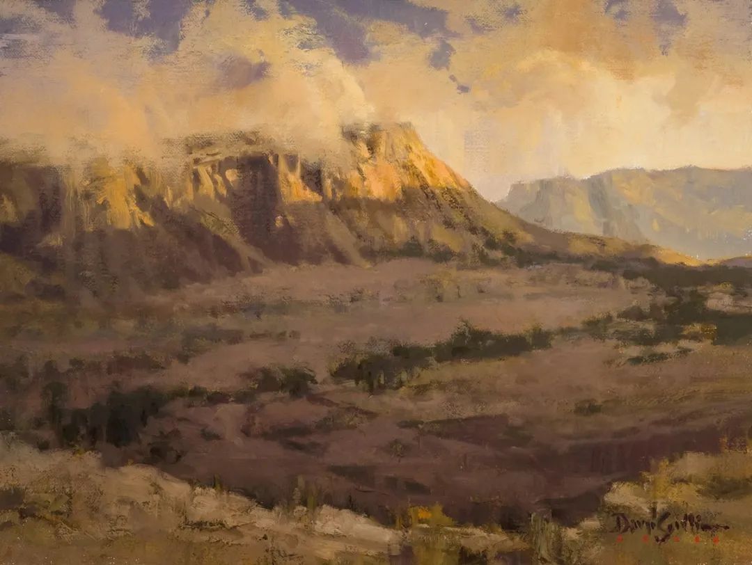德克萨斯州#大卫·格里芬的风景油画高清图,放大看,更迷人