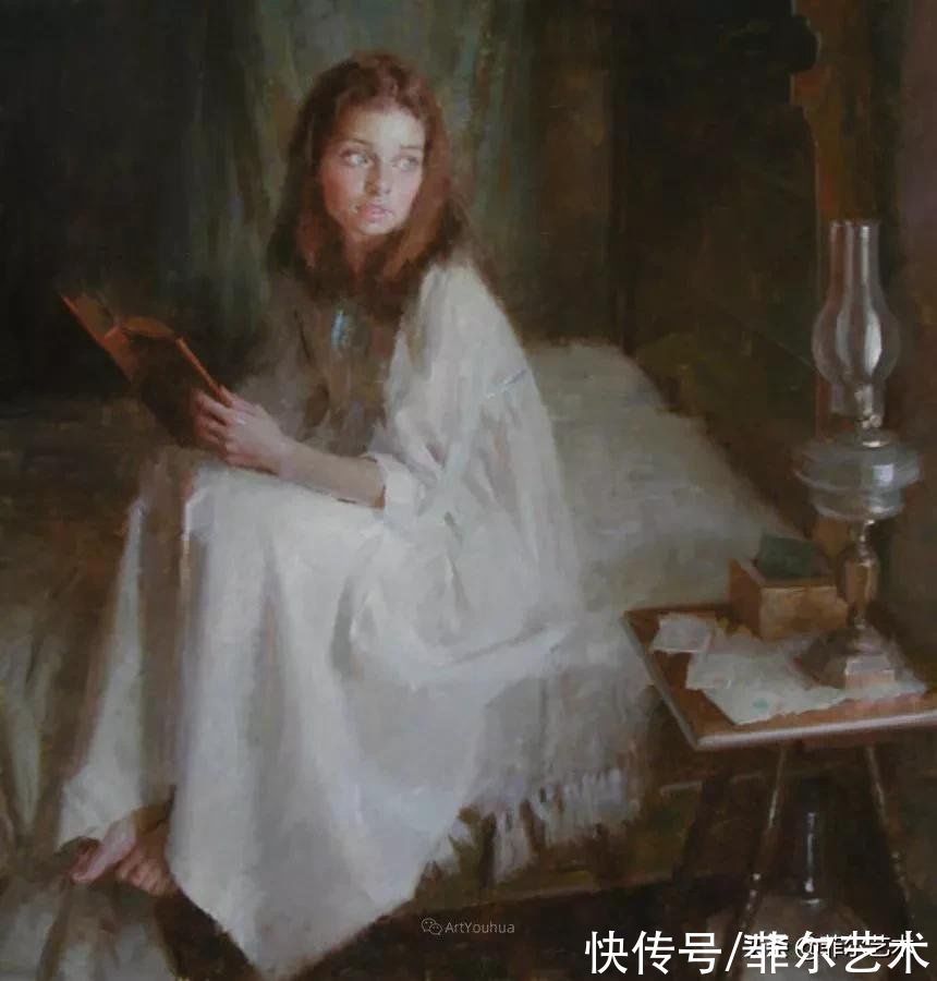 油画#色彩浓郁透明感富有表现力与感染力~画家摩根·威斯特林油画欣赏