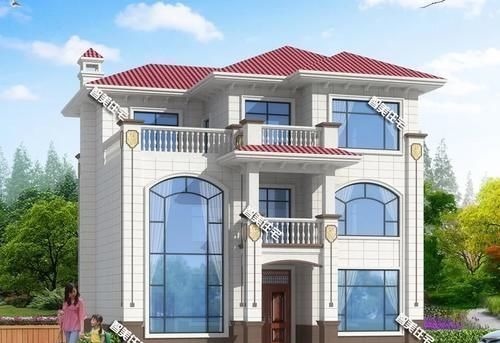 别墅|11×11米，建房尺寸相同的两栋别墅，带挑空客厅均很大气