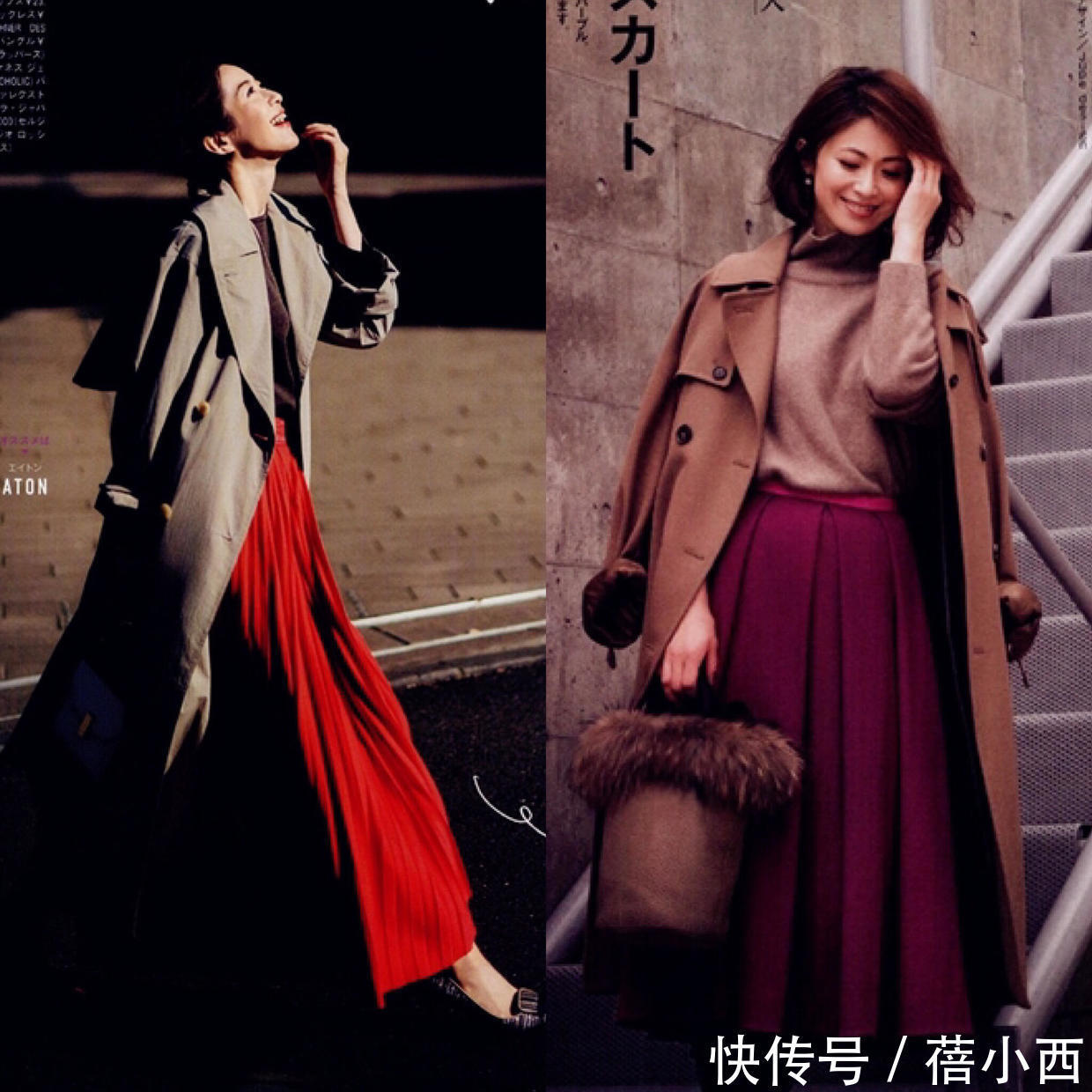 阔腿裤|作为一个高质量的女人,秋天衣橱少不了“风衣”,学这样穿更优雅