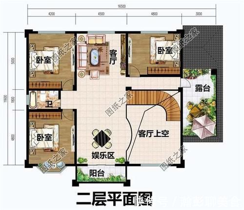 简欧|独栋三层农村别墅图片，实用多一点，适合农村的自建房