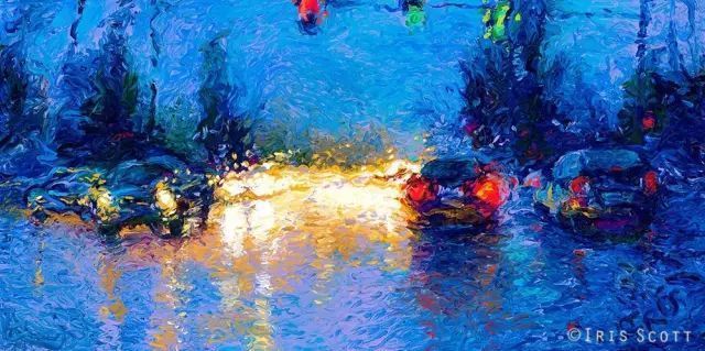 色彩斑斓@这个画家“有点冷”,她用颜料触摸这个色彩斑斓的世界