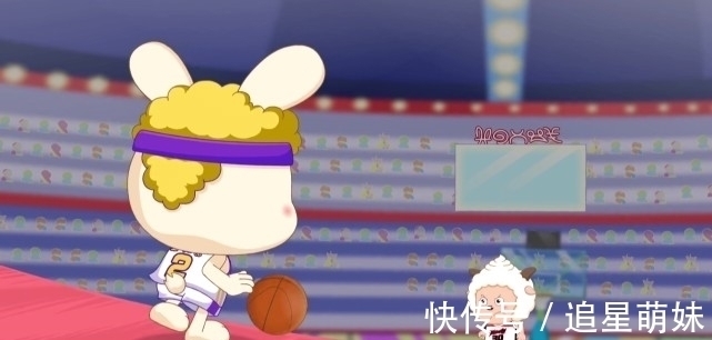 扣篮|喜羊羊与灰太狼:懒羊羊死盯兔可爱,兔可爱被逼出杀手锏三分扣篮