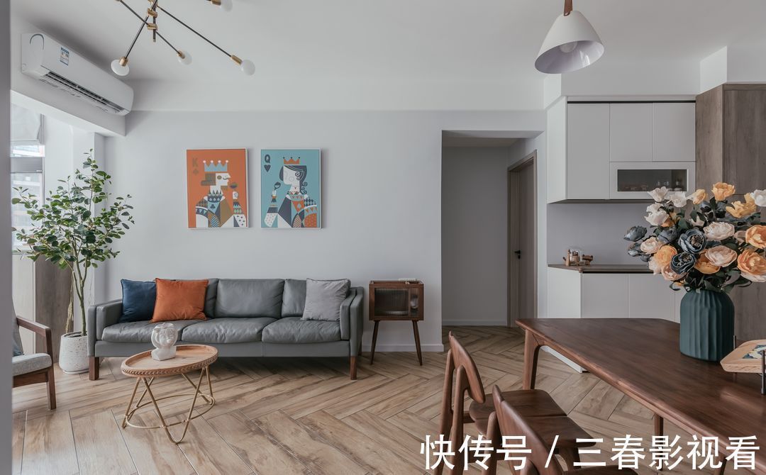 北欧风|用北欧风打造广州75㎡两居室，两人加两只猫的生活，很舒服