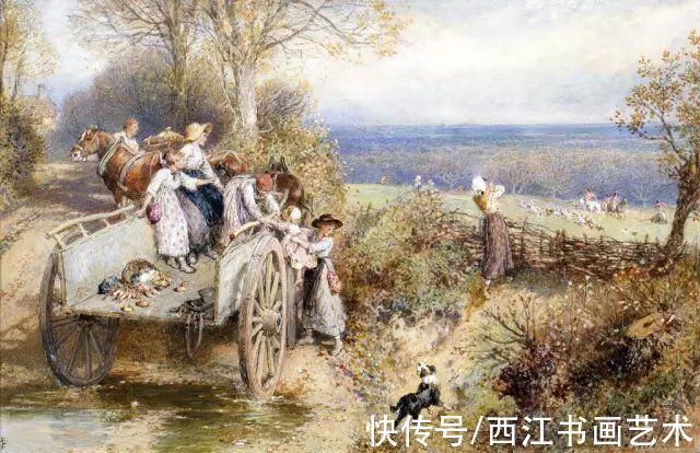 艺术家$透过她的水彩画，感受十九世纪英国乡村之美