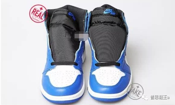 正品AJ1小闪电与莆田鞋FAKE版对比鉴别，轻松教会你辨别