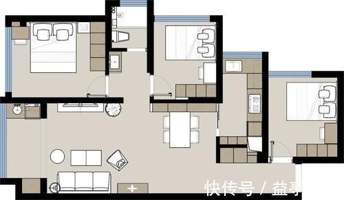 操作台|78㎡3室2厅,住下一家5口,每一平米都是这样被榨干的!
